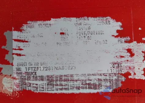 2001 Ford F-150 Xl/Xlt from USA, damaged, VIN 1FTZF17281NA81823